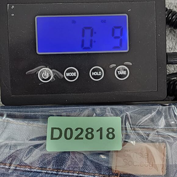 Simple Society Jeans Womens 5/27 Blue Distressed Ripped Mid Rise Skinny Stretch - Picture 15 of 15